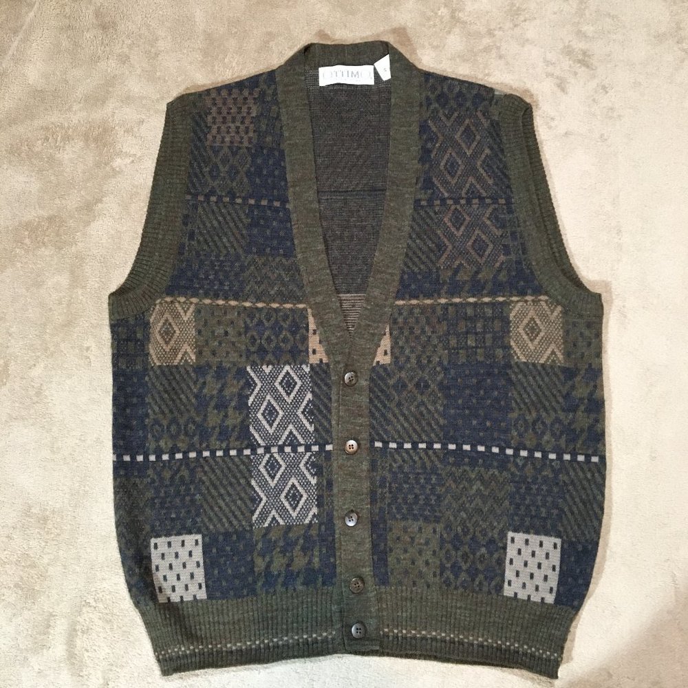 Vintage Unisex Ottimo Sweater Vest